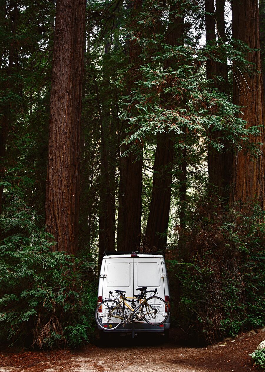 My Sprinter Van Susanne at Glen Oaks in Big Sur, California