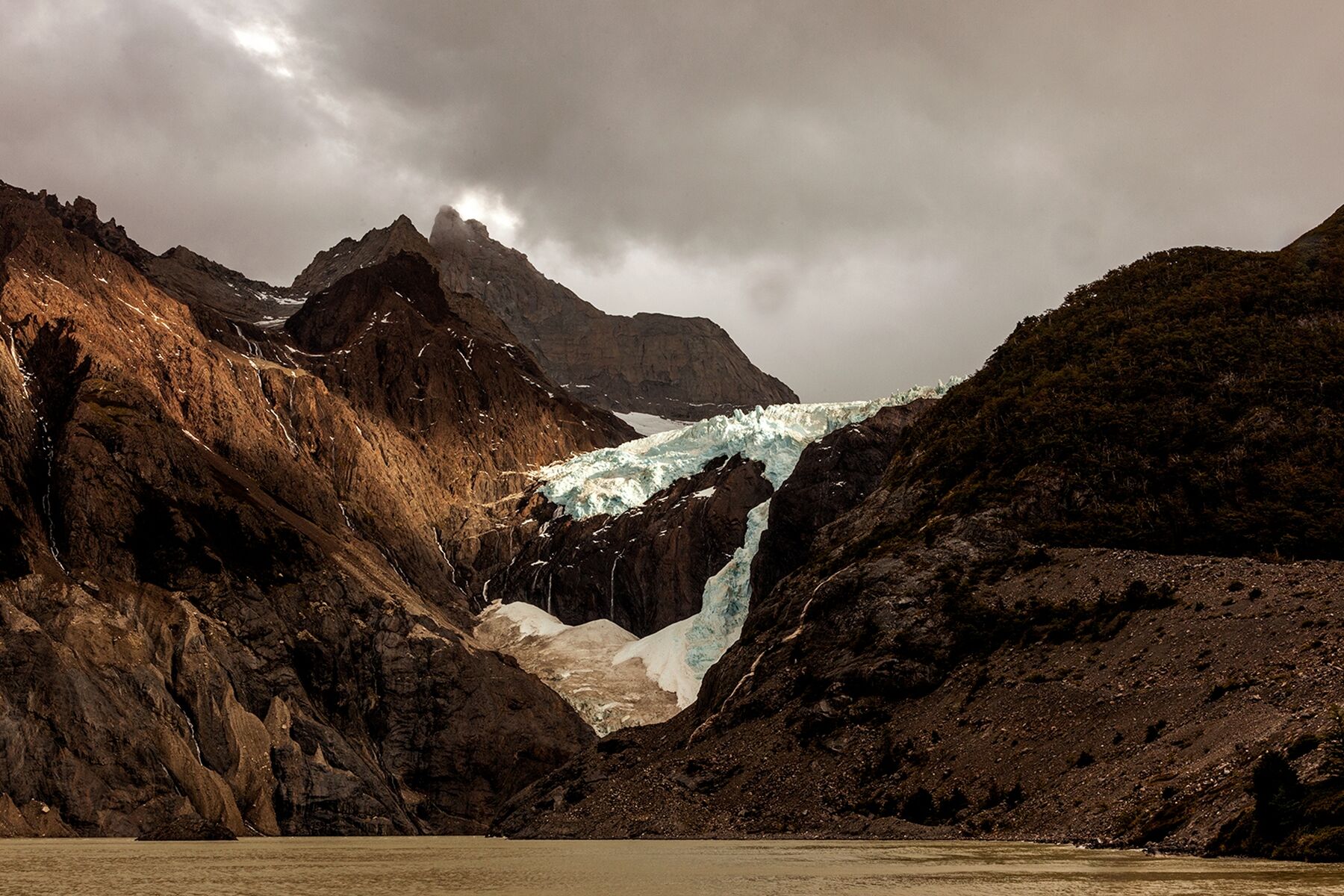 Glacier Los Perros in Torres Del Paine National Park, Chilean Patagonia