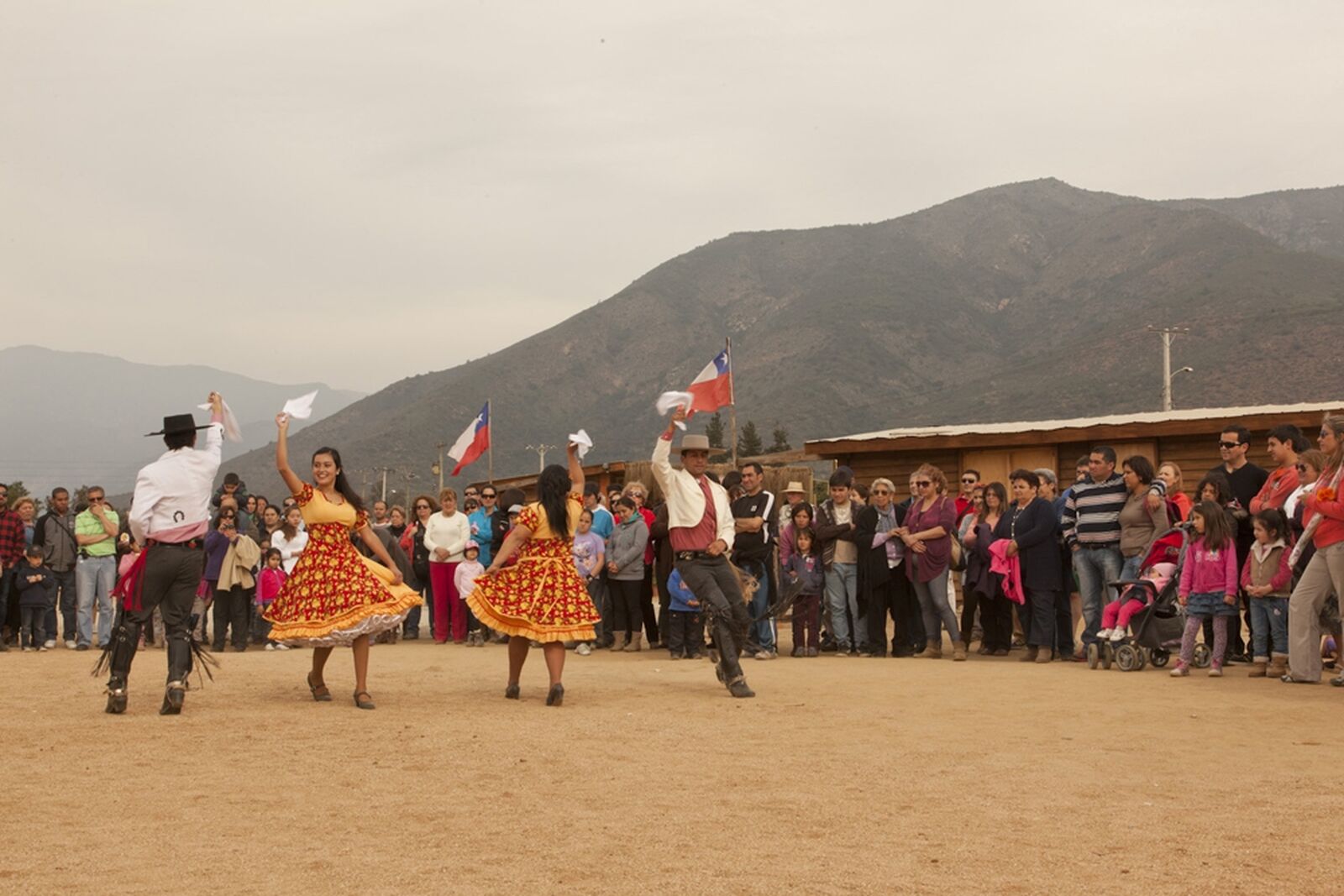 Dancing the Cueca at La Mansa Jarra in Olmué, Chile during Fiestas Patrias